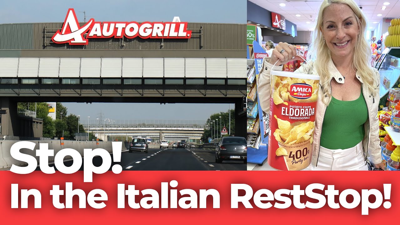Stop!  In an Autogrill | Italian RestStop!|  Full Tour | Italy