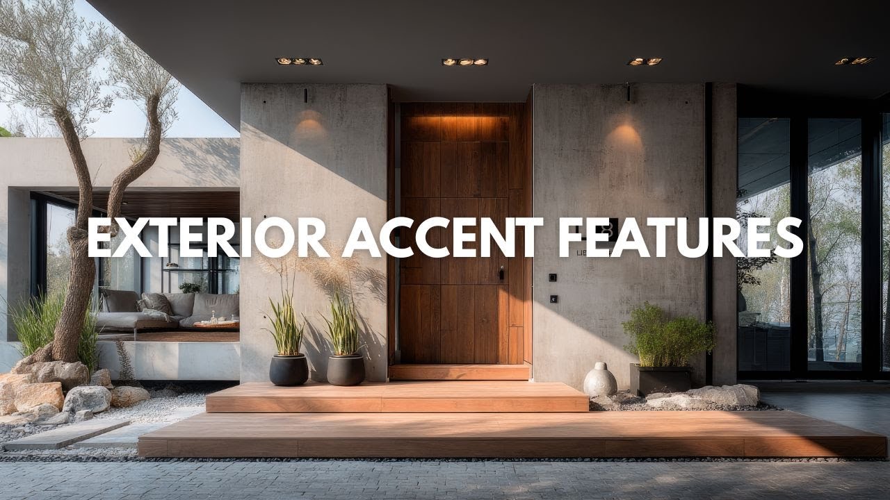 Luxury Modern Exterior Accent Features | Elegant Design Inspiration