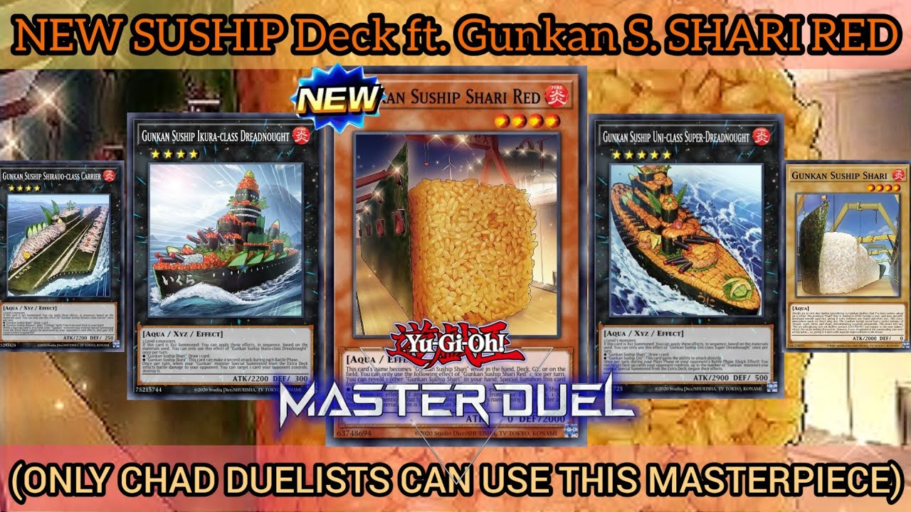 NEW GUNKAN SUSHIP SHARI RED 🍣 | (Mostly carried by AA-Zeus and Bagooska) [MASTER DUEL]
