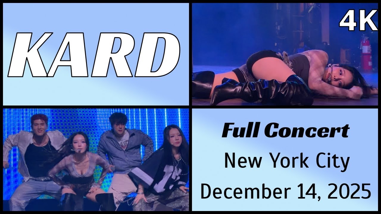 251214 카드 KARD - Full concert (22 songs) live @ Webster Hall, NYC 4K Fancam