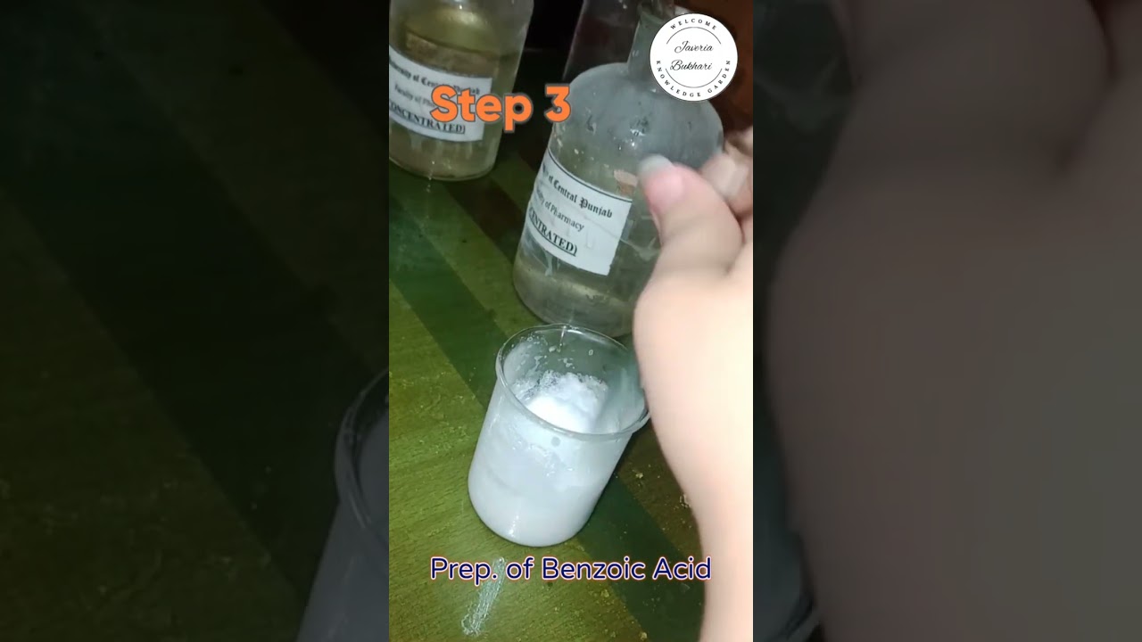 Prep. of Benzoic Acid From Sodium Benzoate [Part 3] ASMR