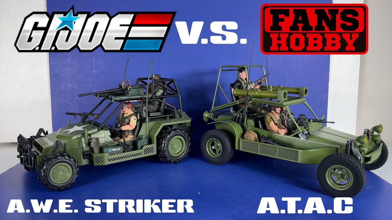 Сравнение G.I. Joe Classified A.W.E. Striker и FANS HOBBY A.T.A.C.