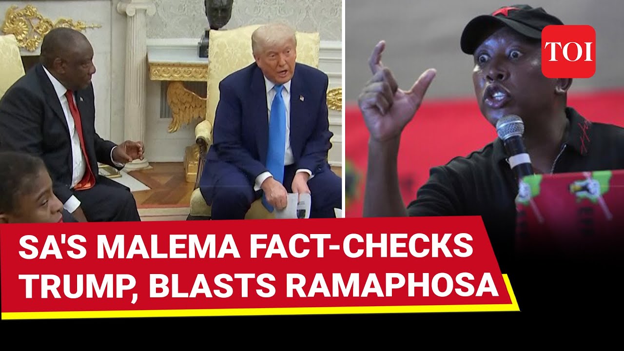 'Nonsense Trump, Coward Ramaphosa': Malema Reveals Truth Behind 'White Genocide' In South Africa