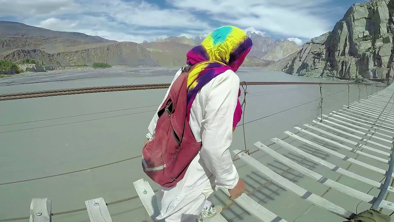 I almost died inside at HUSSAINI Suspension Bridge - day 6