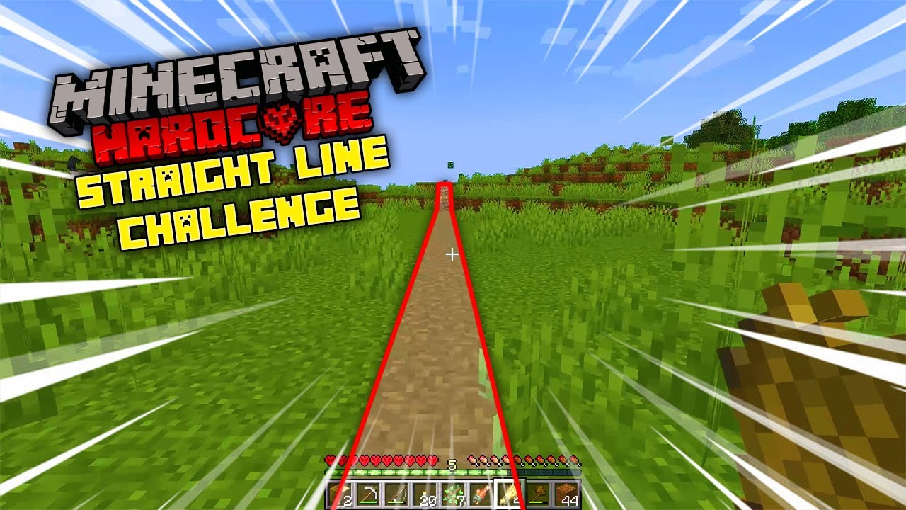 ខ្ញុំអាចដើរបានតែទៅត្រង់ប៉ុណ្ណោះ | Minecraft, But ONLY Walking In A Straight Line | Khmer