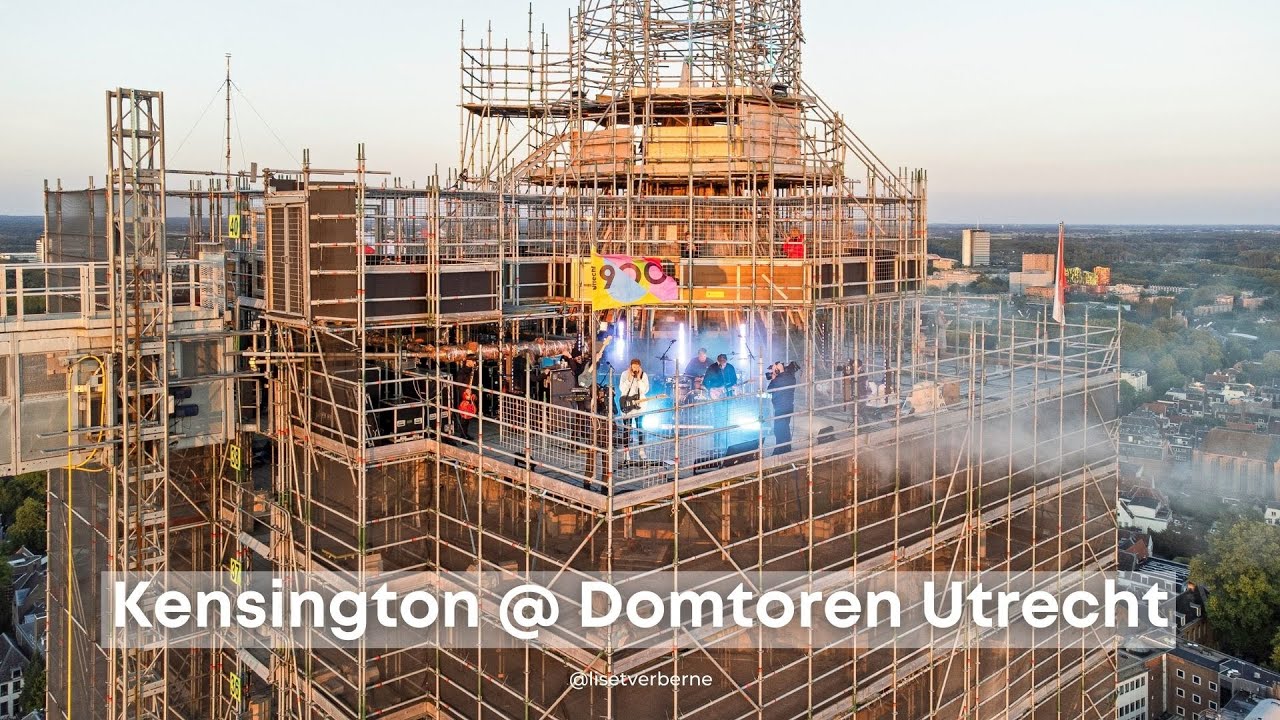 Dronebeelden Kensington in concert @ Domtoren - Viering 900 jaar Utrecht 2-6-2022