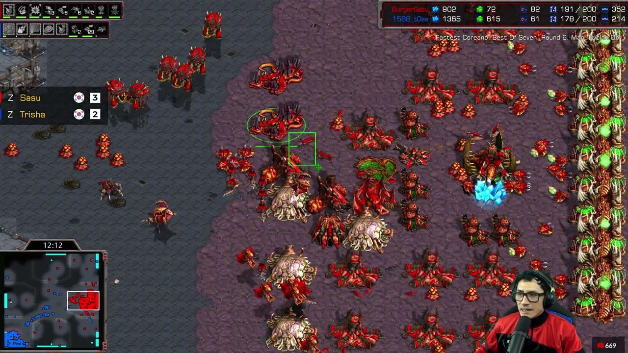 STARCRAFT FASTEST COREANO Bo7 🇰🇷 SASU vs TRISHA 🇰🇷 ROUND 6 y 7 Revancha