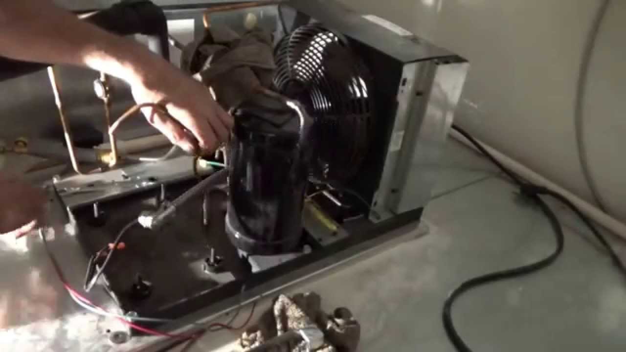 Compressor change on walk in cooler