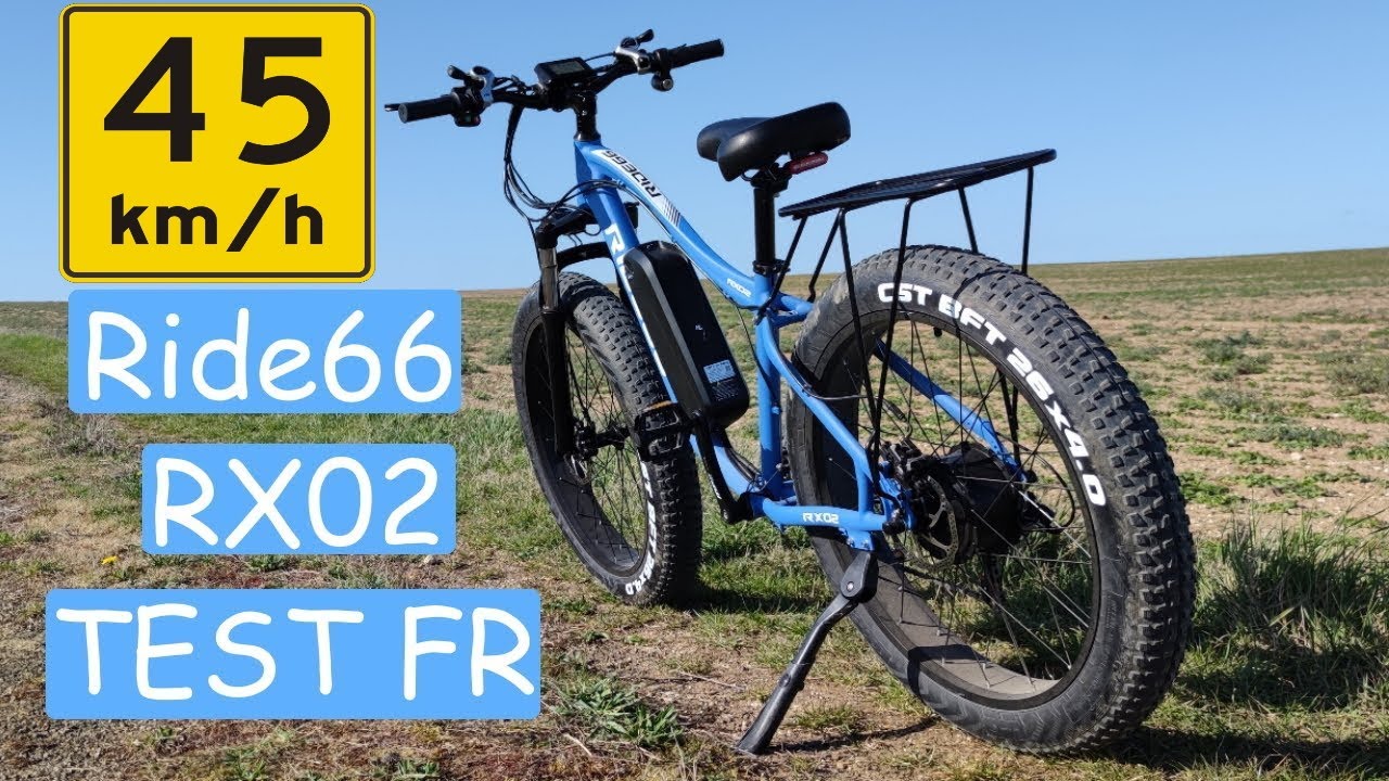 Vélo électrique 1000W 45km/h fat bike  - Test du Ride66 RX02 PART 1