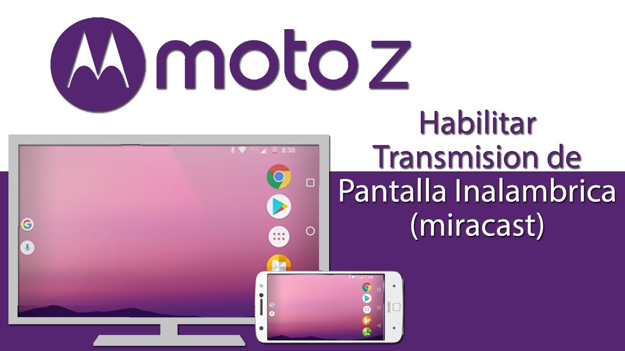 Habilita la transmisión de pantalla en moto z - moto z play [Duplicar Pantalla]