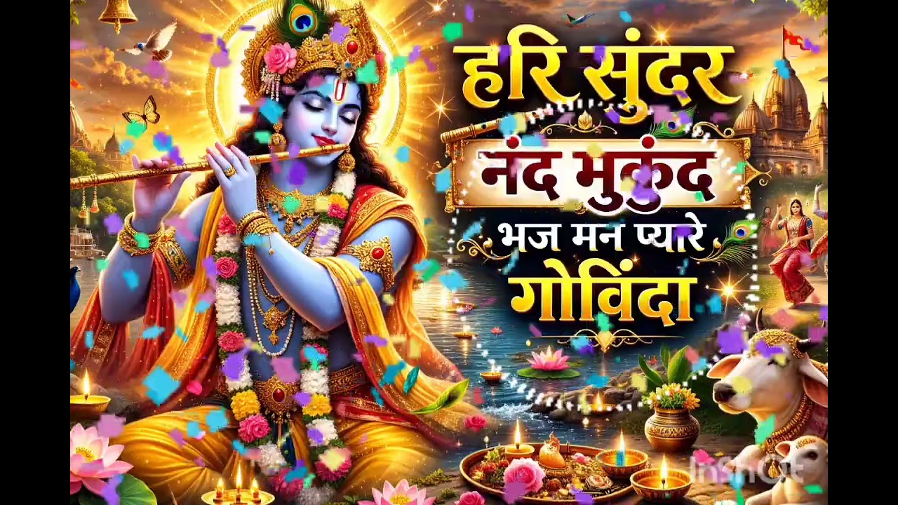 हरि सुंदर नंद मुकुंदा | भज मन प्यारे गोविंदा | श्री कृष्ण भक्ति गीत