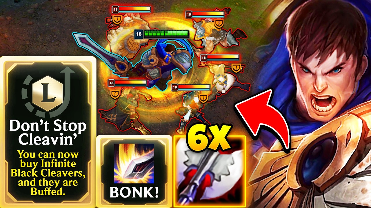 NEW ARAM Mayhem Gamemode: New Augments & Items = 6 Black Cleavers Garen