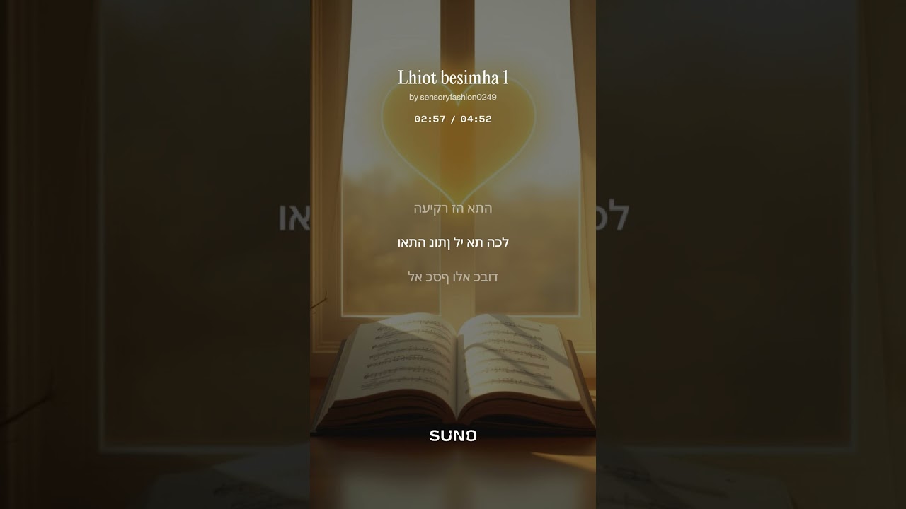 שיר על איך לחיות בשמחה. לתקופת שיש לך דיכאון.