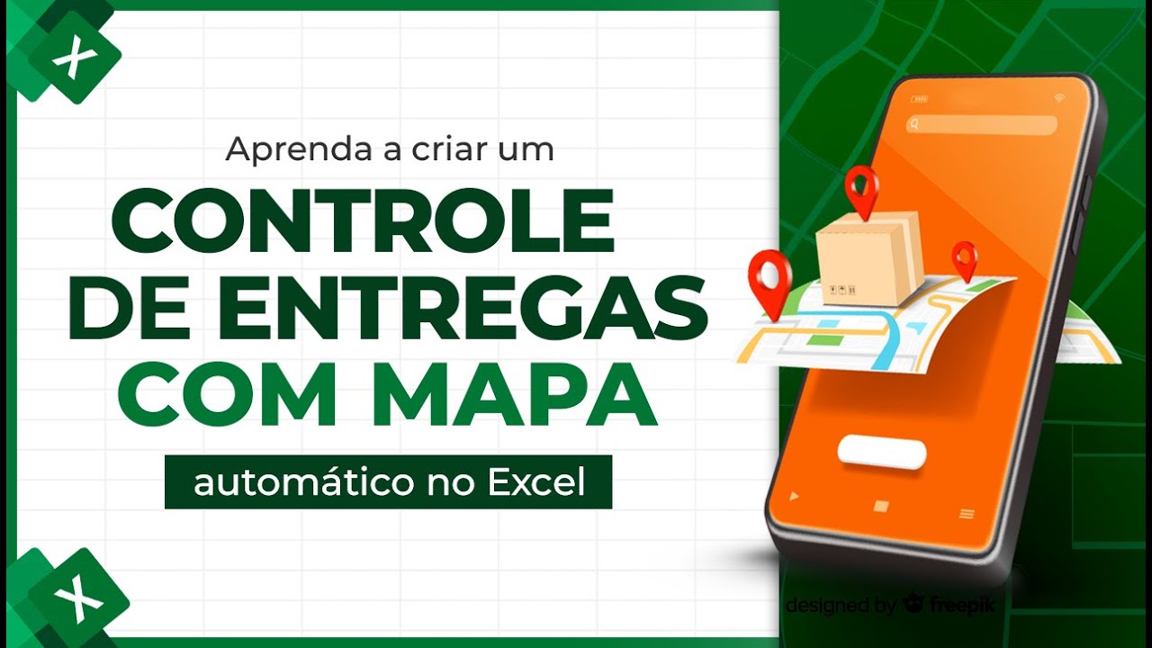 Como Criar um Controle de Entregas COM MAPA Automático no Excel
