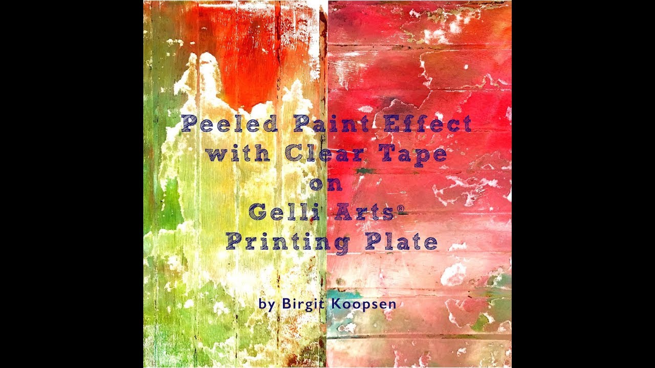 Peeled Paint Effect with Gelli Arts®