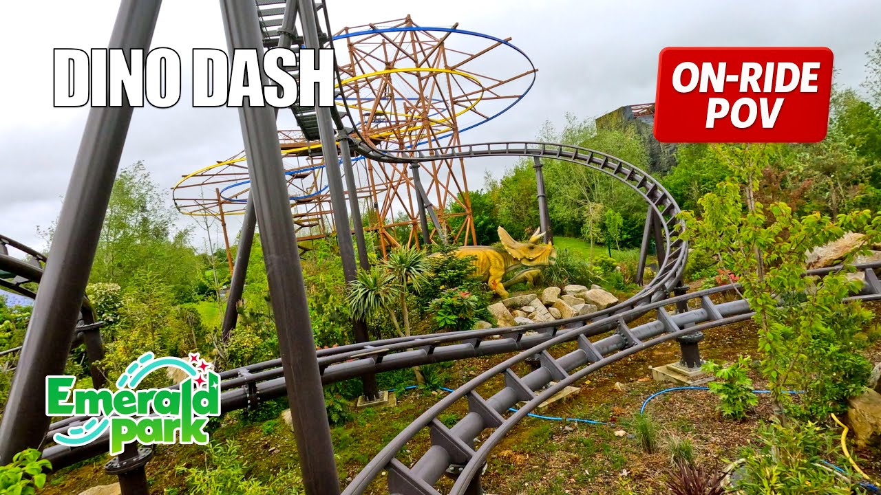 Dino Chase - On-Ride POV - Emerald Park