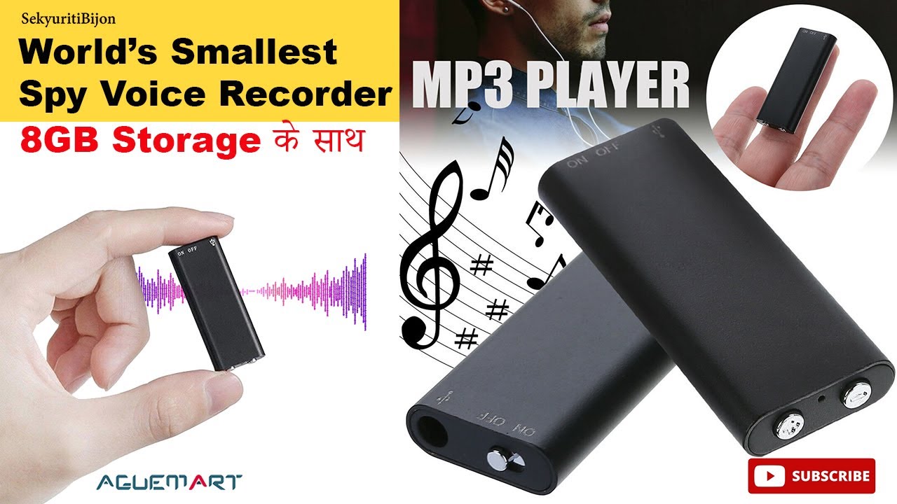 How to Use 8GB Mini Digital Spy Voice Recorder With 8 GB Inbuilt Memory And Earphone