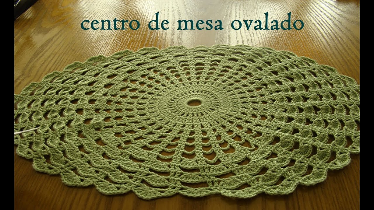 CENTRO DE MESA OVALADO / Tejido a crochet paso a paso