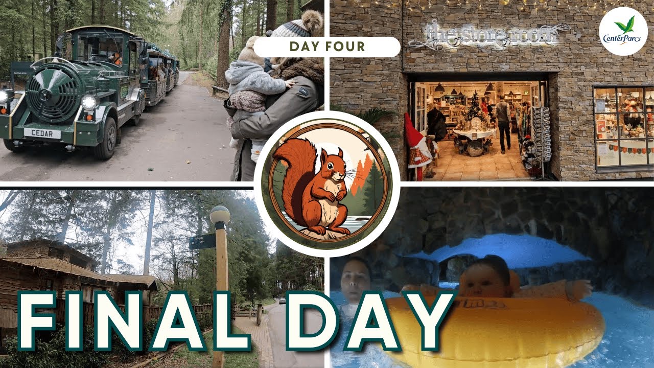 DAY FOUR: Our final full day at Center Parcs Longleat Forest | Land Train, Badminton, Shopping, Swim