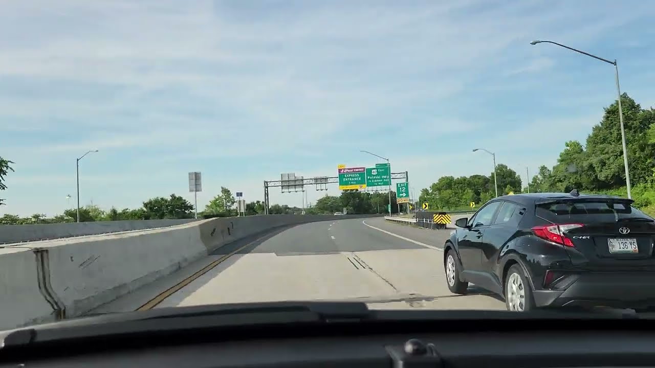 Road Trip From Baltimore Maryland to New Jersey State Line Via Delaware I-895, I-95, I-295