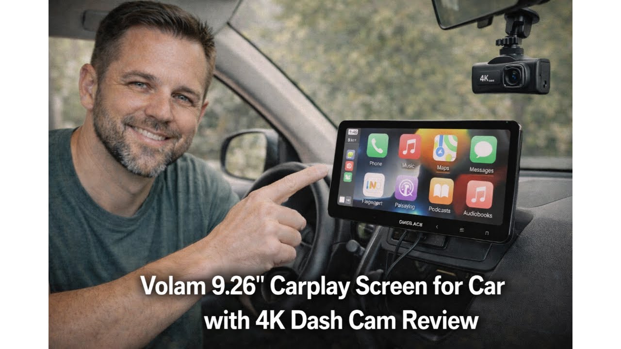 🚗 Volam 9.26'' CarPlay Screen for Car with 4K Dash Cam Review – Worth It? 🚗