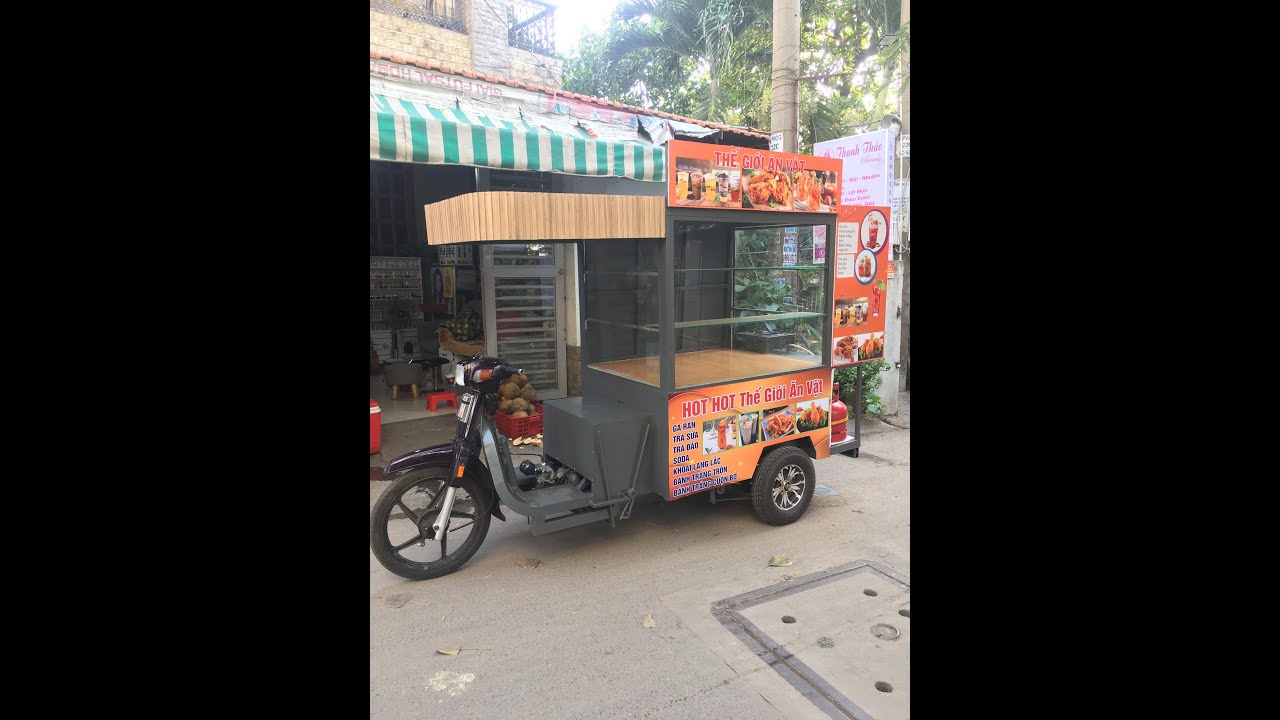 Xe ba bánh bán hàng lưu động -  3 wheels mobile vending cart