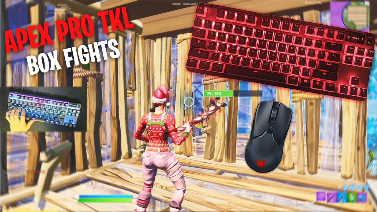 SteelSeries Apex Pro Satisfying Keyboard Clicks Fortnite Box Fight Gameplay