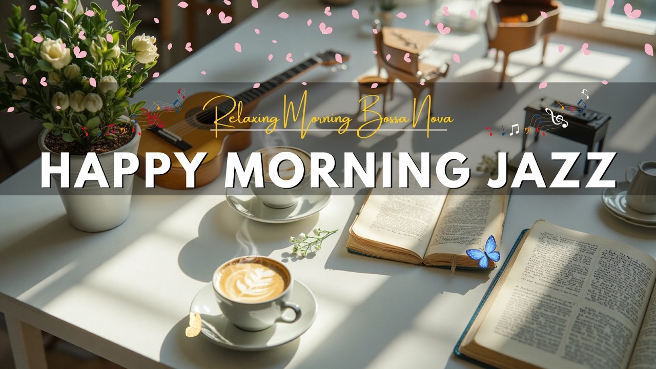 [Happy Jazz Music] ☕ Sweet Piano Jazz Coffee & Happy Bossa Nova Music for Cozy Moods