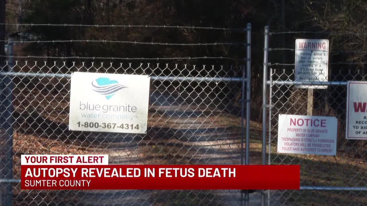 Autopsy reveals more details about fetus found at Sumter County water treatment plant