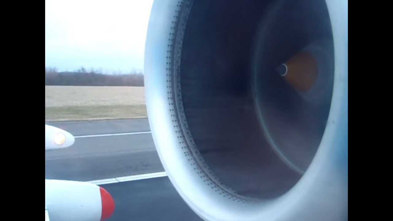 KLM Fokker 70 Full Taxi & Take Off (good engine sound)