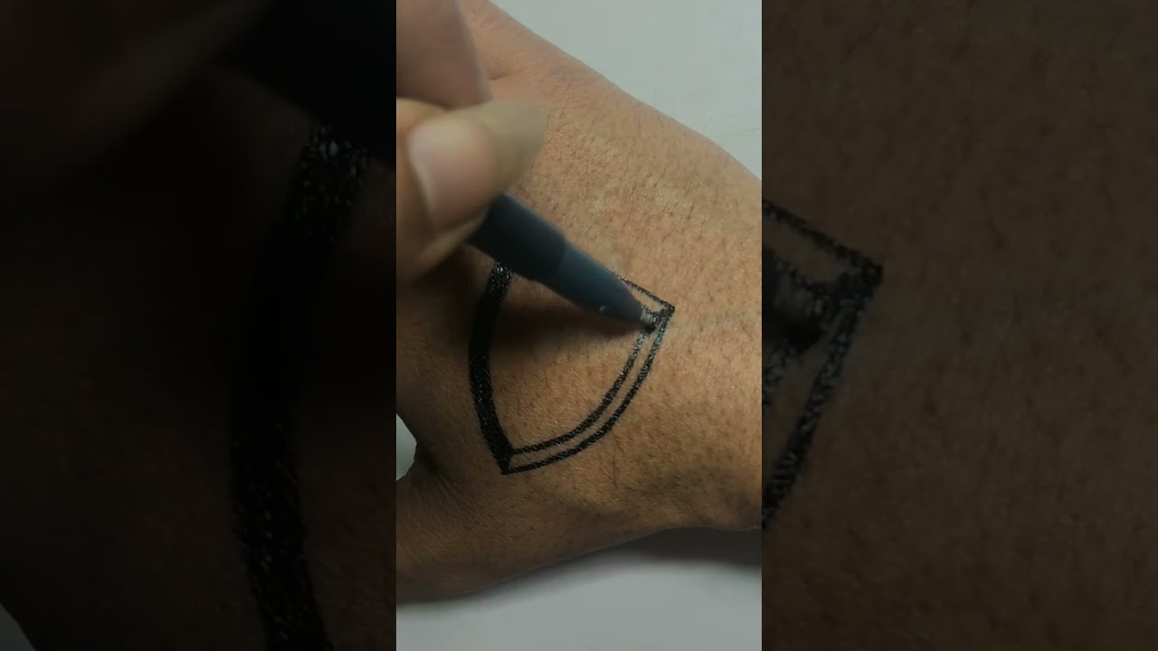 how to draw tattoo on hand | DIY | pen tattoo art 