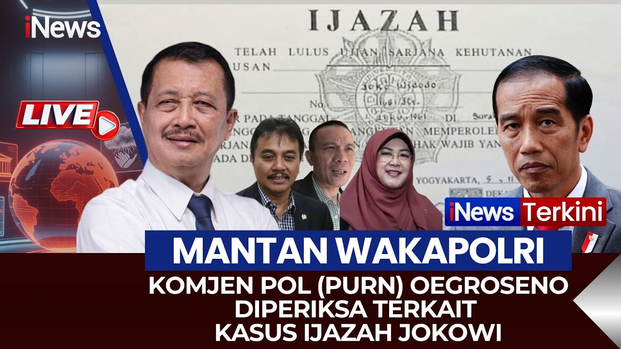 🔴LIVE KASUS IJAZAH JOKOWI| POLISI PERIKSA MANTAN WAKAPOLRI OEGROSENO SEBAGAI AHLI ROY SURYO CS|11/02