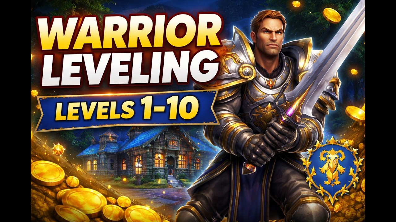 WoW Warrior Leveling 1-10 | Alliance Start | RaidRise