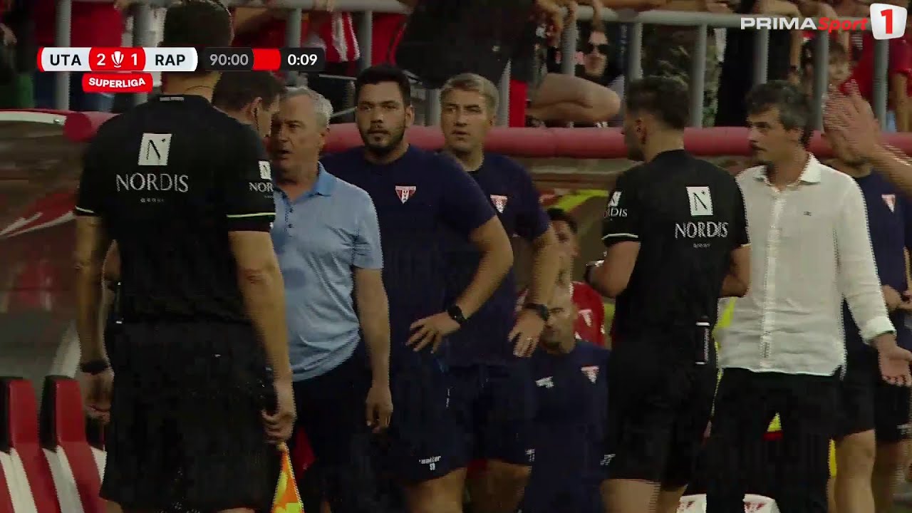REZUMAT | UTA - Rapid 1-1. Scandal uriaș, VAR a intervenit după ce Colțescu validase golul de 2-1