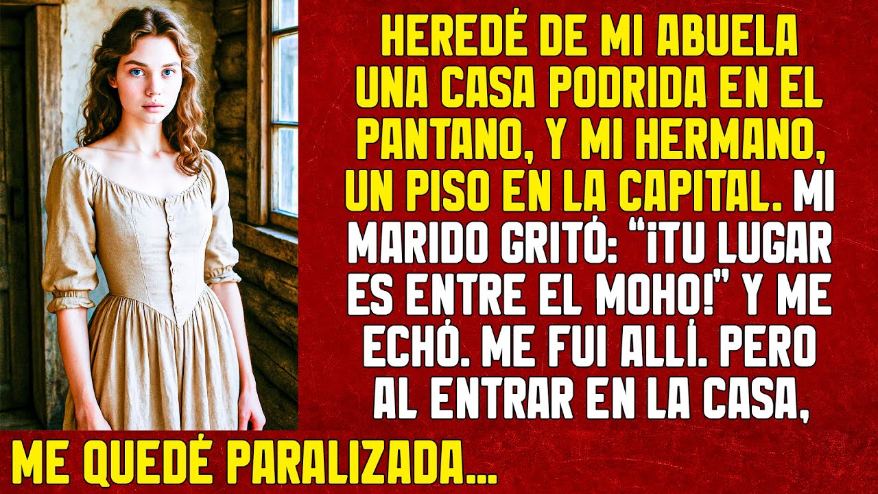 Mi marido gritó: “¡Tu lugar es entre el moho!” y me echó. Me fui allí. Pero al entrar en la casa...