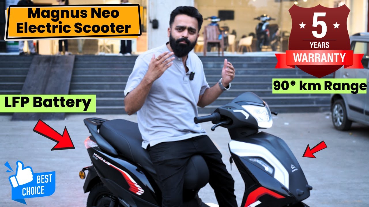 2025 Ampere Magnus Neo Electric Scooter | LFP Battery EV | PVJ Educational
