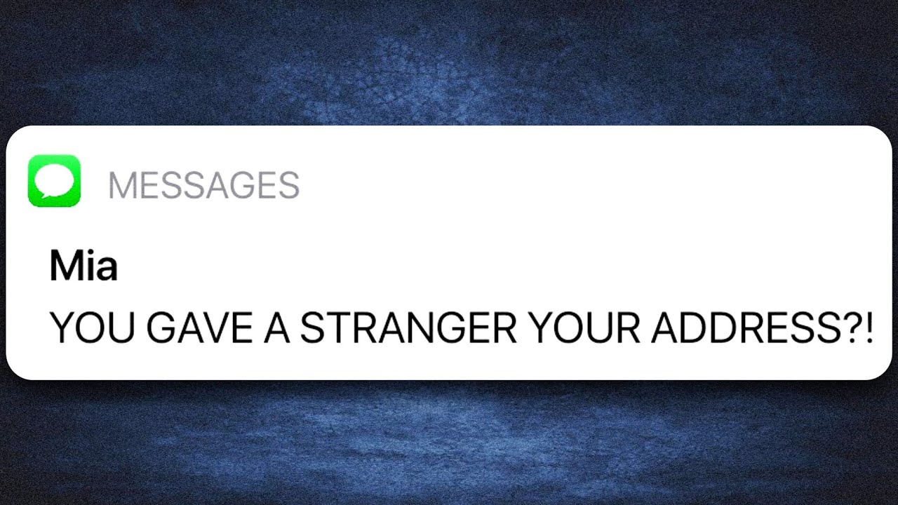 DO NOT GIVE YOUR ADDRESS TO STRANGERS ~ Scary Texty Stories