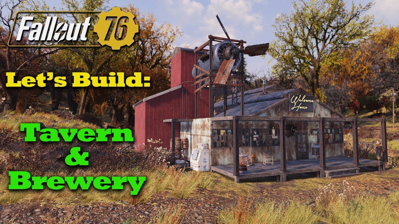 Fallout 76 C.A.M.P. Build: Tavern and Brewery
