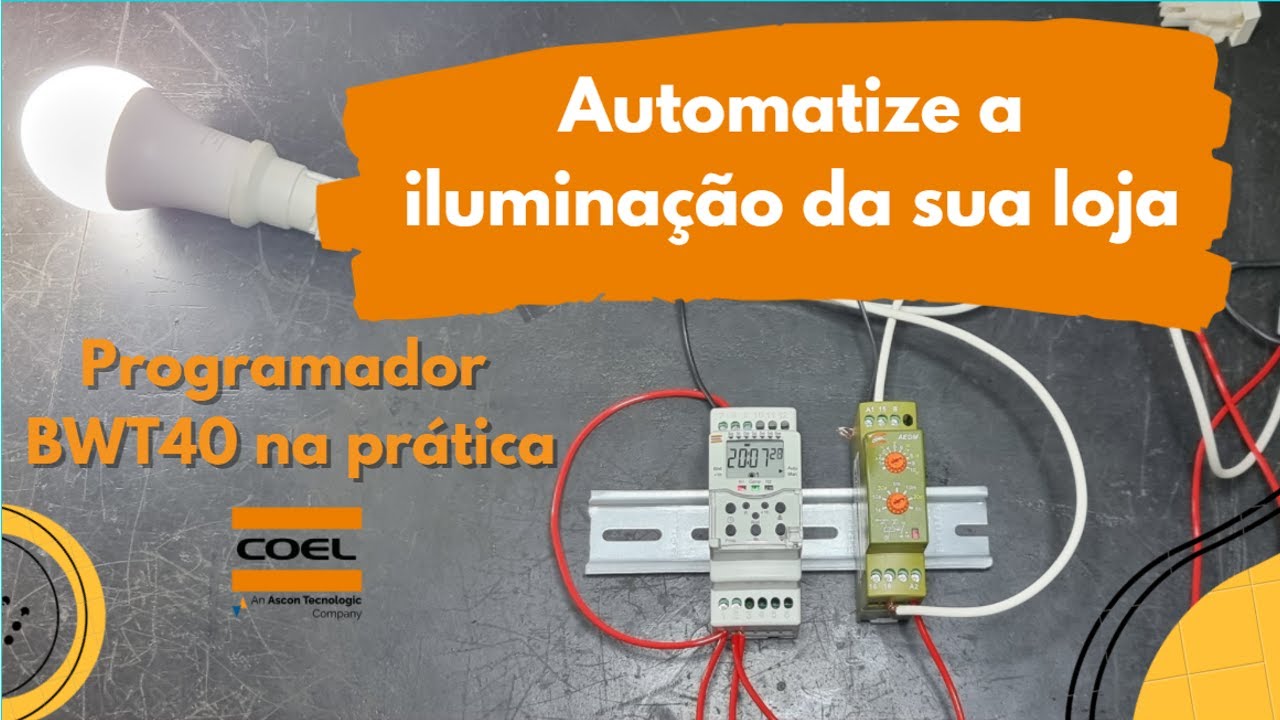 Aprenda a fazer um interruptor Horário automático para iluminação e economize energia!