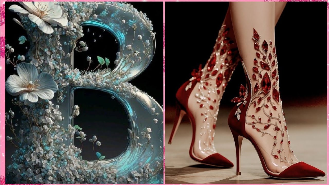 Walk like a Queen 👑 Choose your favorite heels 👠 with your name AtoZ #heels #trending #viral #queen