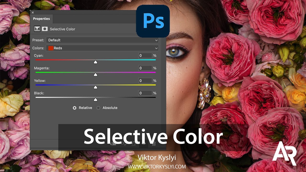 Выборочный цвет. Цветокоррекция в Photoshop.
