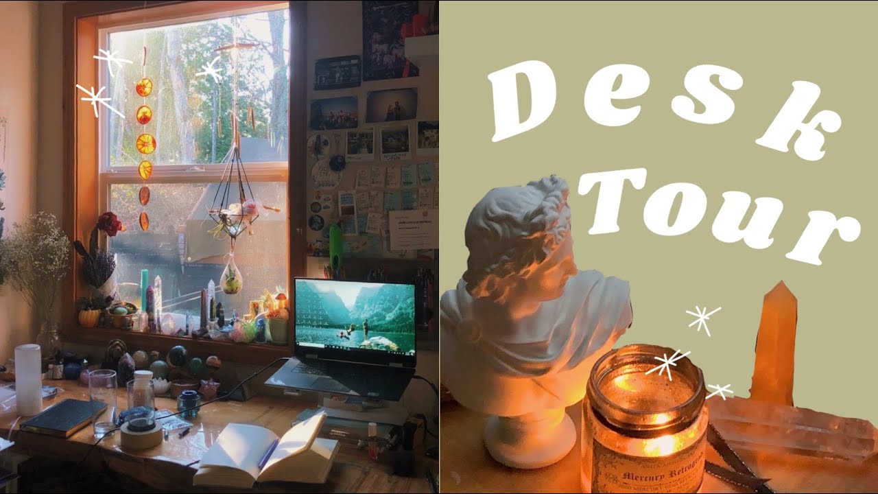cottagecore desk tour // aesthetic & functional!