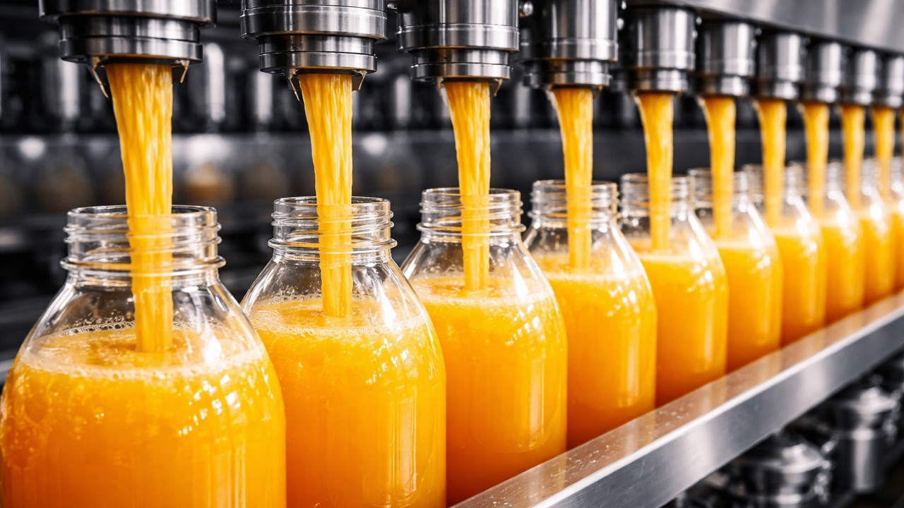 Bottled Juice Processing and Filling Line | Inside a Modern Juice Factory