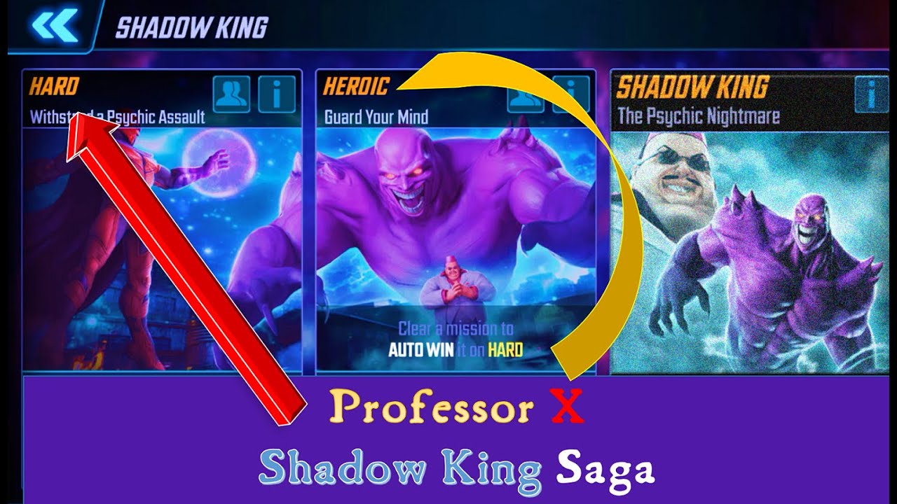 Professor Xavier - Shadow King Saga (Hard & Heroic) - Marvel Strike Force @if2pgames