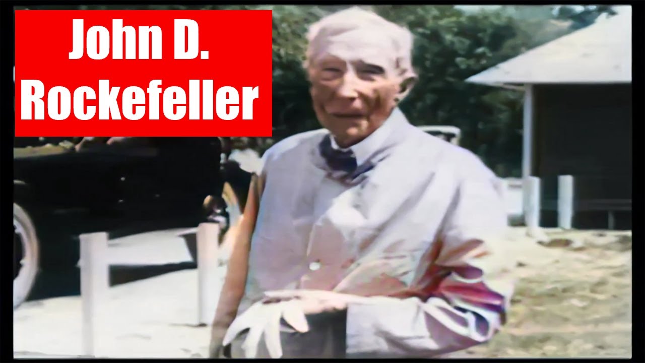 (1080p, 60fps, colorized) John D. Rockefeller 1922-1927