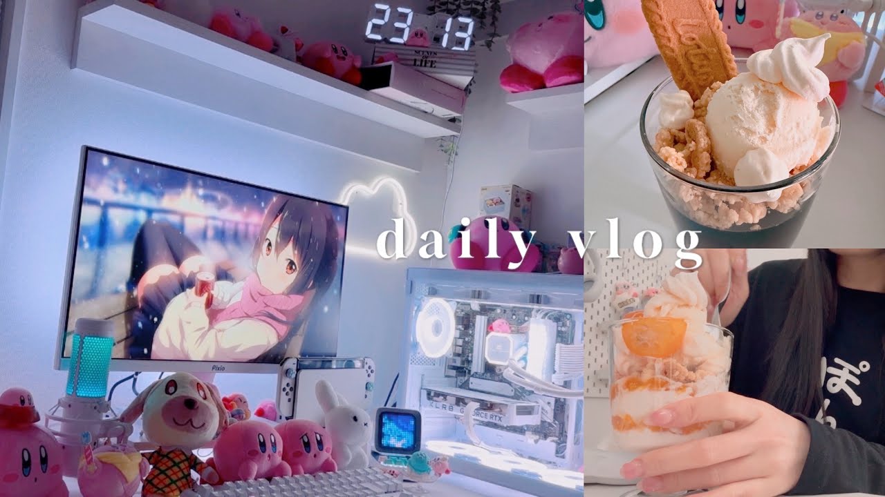 おうちでパフェ活しまくりな最近のvlog