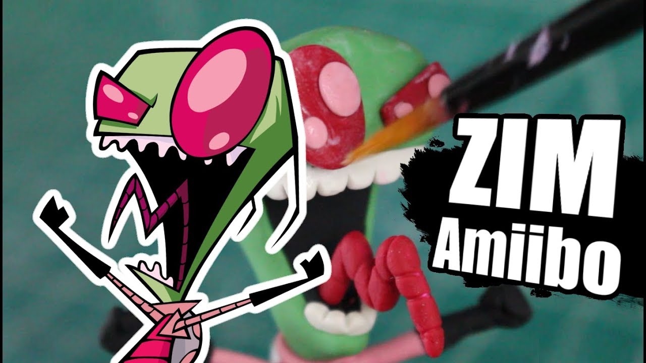 Sculpting an INVADER ZIM Amiibo! | Custom Amiibo Ep. 39 - Polymer Clay Tutorial