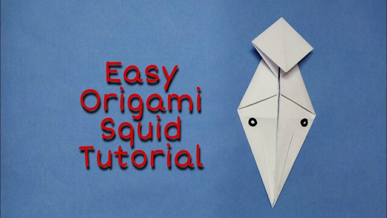 How to make an easy origami squid simple | Easy Step by Step paper squid Tutorial| Art With Anu
