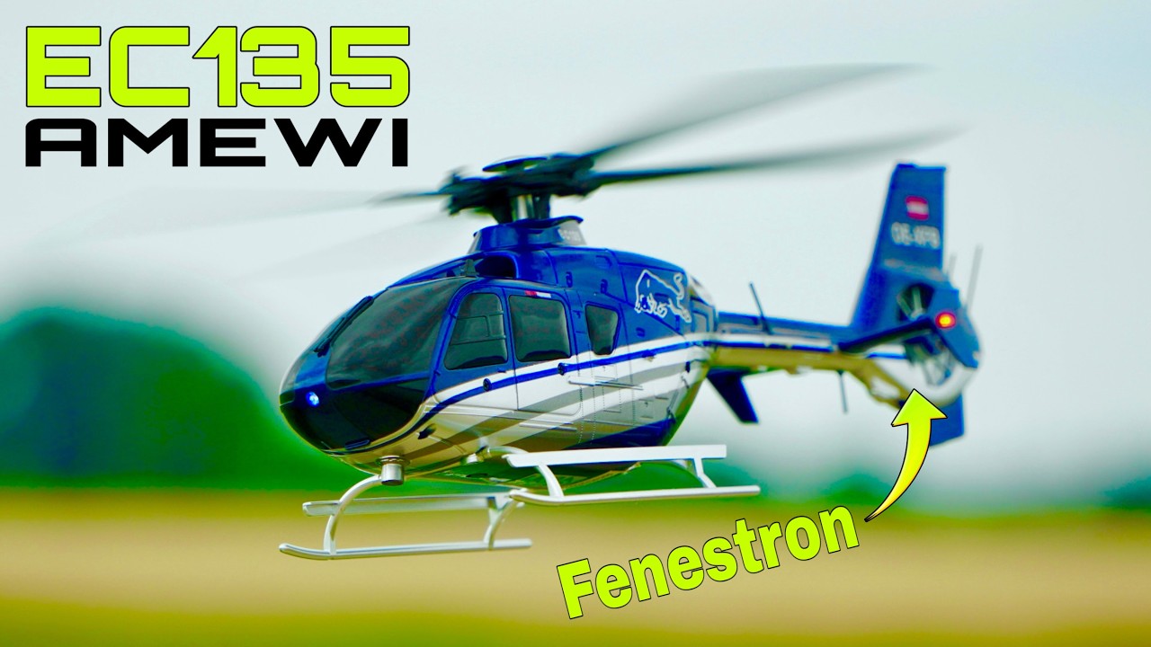 Amewi Mini EC135 Flying Bulls Version mit Fenestron | easy to fly | für Einsteiger geeignet? Deutsch