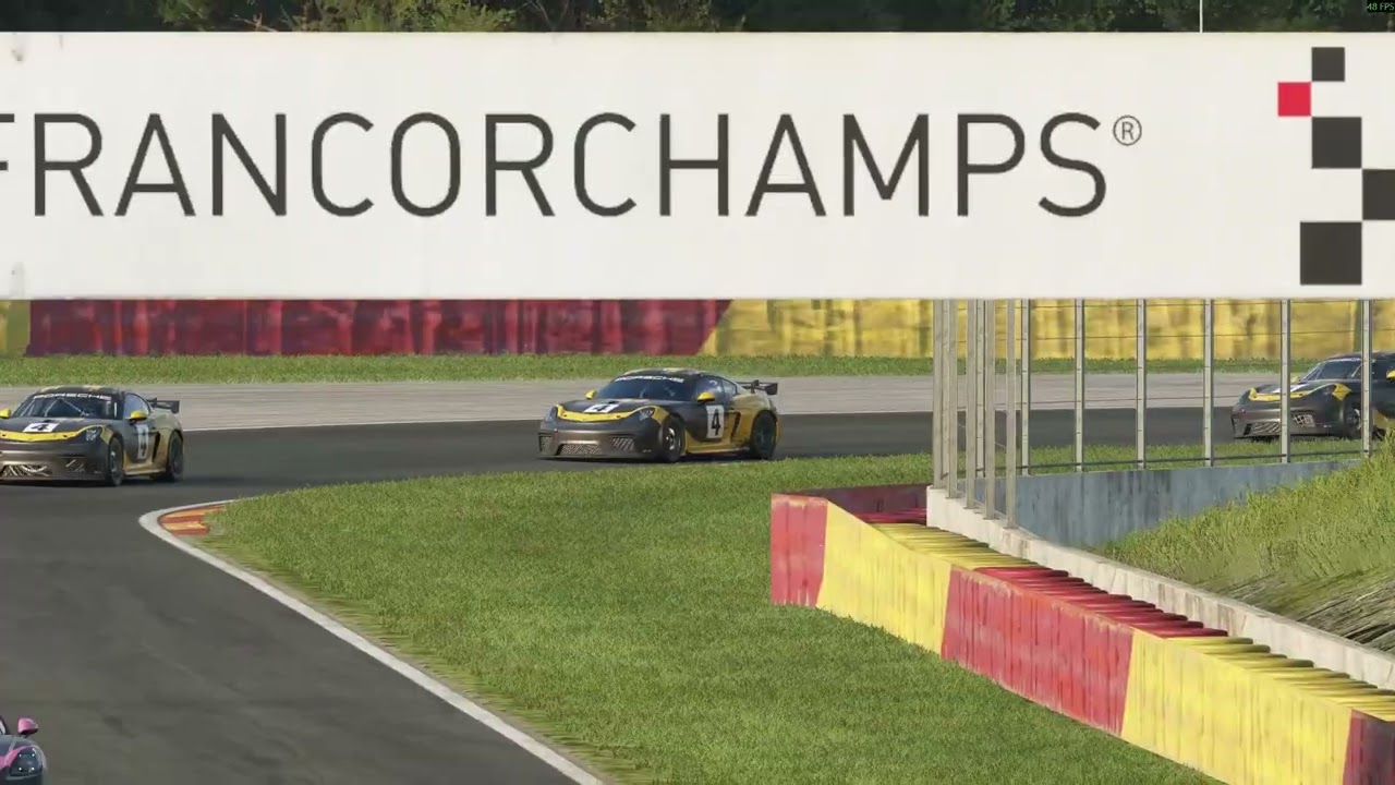 Porsche 718 Cayman GT4 at Spa online Feb 24